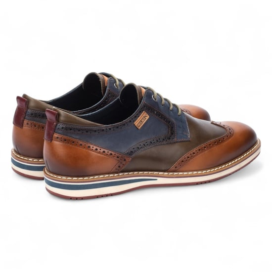 Pikolinos Heren Brandy Bruine Leren Brogue Veterschoenen Oxford - Avila - Image 4