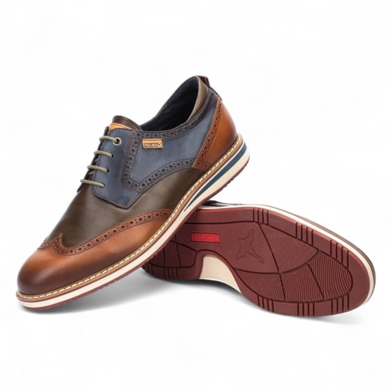 Pikolinos Heren Brandy Bruine Leren Brogue Veterschoenen Oxford - Avila - Image 6
