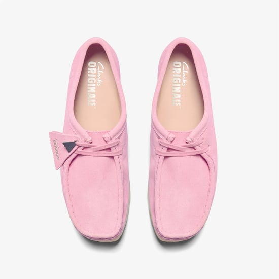 Clarks Originals Wallabee Suède Dames Roze Schoenen - Image 5