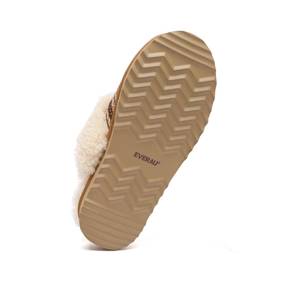 EVER AU Australië Dames Crake Gebreide Platform Schapenvacht Slippers - Image 6