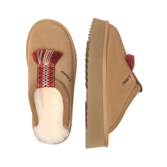 EVER AU Australië Dames Caspian Platform Schapenvachten Slippers - Image 3