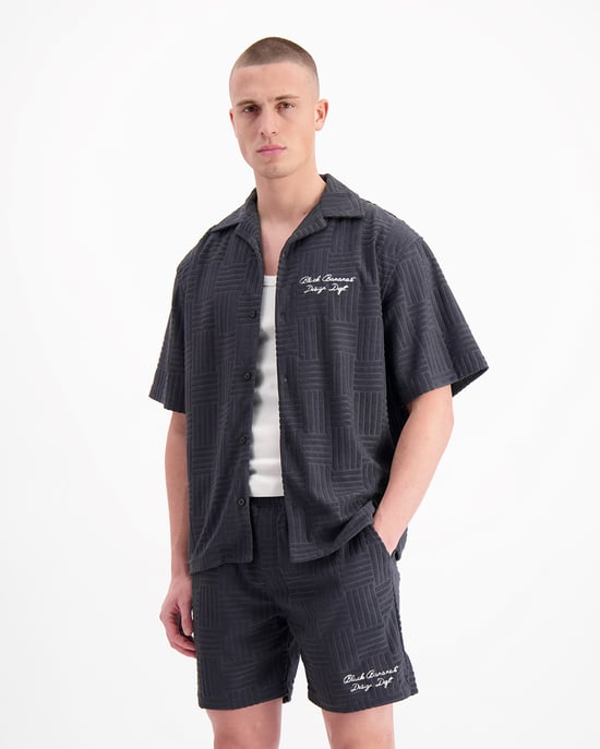 Black Bananas Terry Resort Shirt, - Image 2