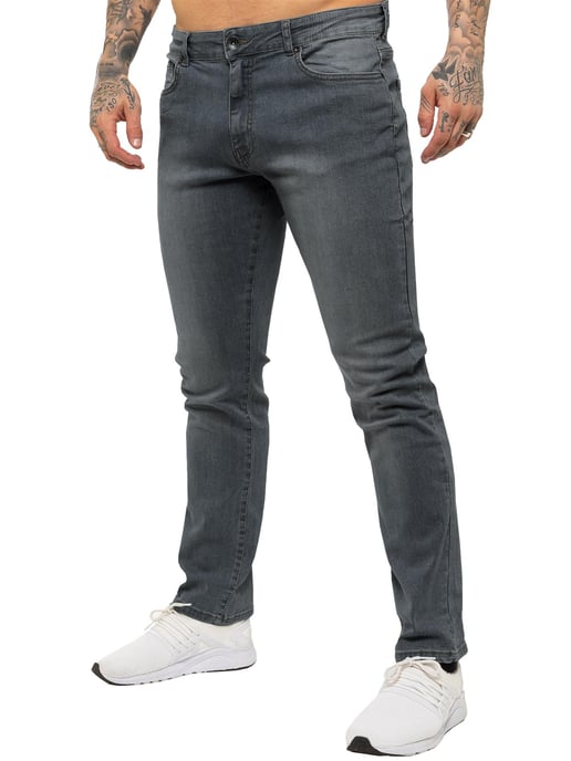 Kruze Heren Rechte Benen Stretch Jeans - Image 1