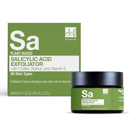 Dr Botanicals Salicylzuur Exfoliant met Koffie, Walnoot & Vitamine E 60ml - Image 2