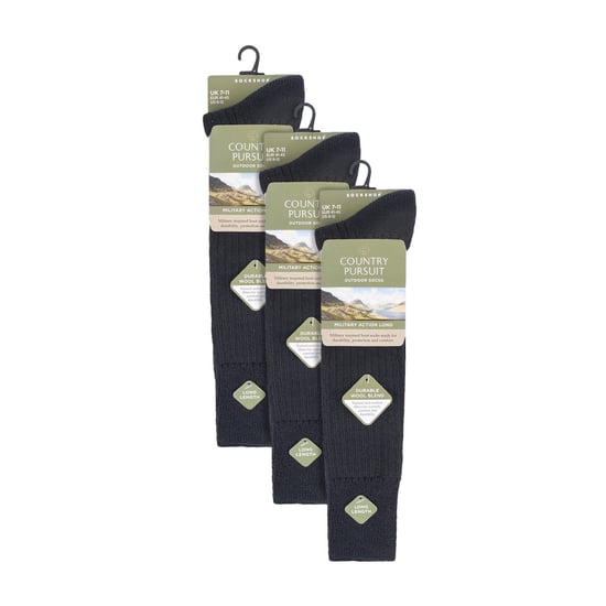 3-Pack Lange Herenlaarzen Sokken voor Buiten Wellington | Knie-Hoge Militaire Sokken - Image 2