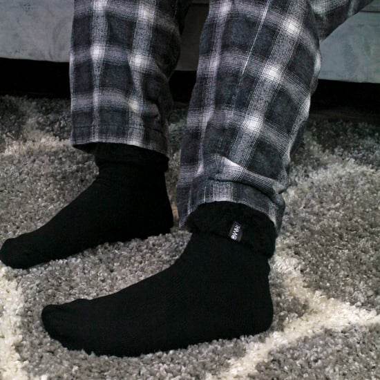 1 Verpakking Heren Zachte Pluche Voering Slippersokken - Image 5