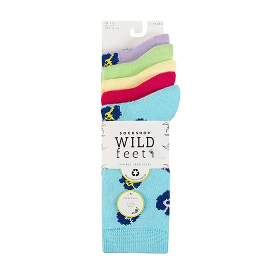 5-pack Dames Jacquard Patroon Crew Sokken - Image 2