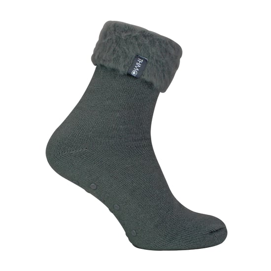 1 Pack Heren Zachte Pluche Gevoerde Slippersokken - Image 1