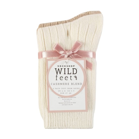 2-Pack Dames Cashmere Wol BedSokken voor Slaap - Image 2