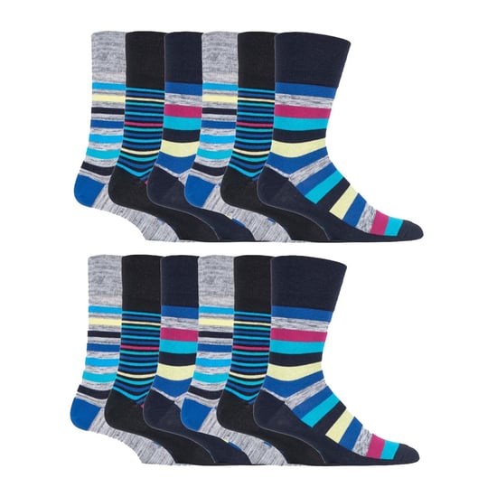 12 Pairs Heren Zachte Grip Losse Top Sokken | Extra Brede Niet-Elastische Sokken - Image 1