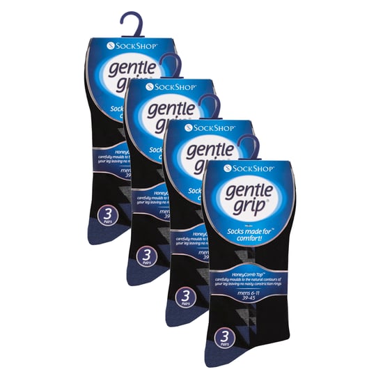 12 Paar Heren Zachte Grip Losse Bovenkanten Sokken | Extra Brede Niet-Elastische Sokken - Image 2