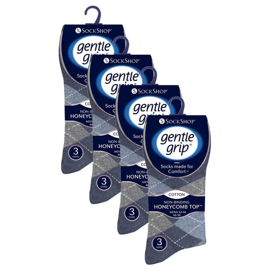12 Pairs Mannen Gentle Grip Loose Top Sokken | Extra Wijde Niet-Elastische Sokken - Image 2