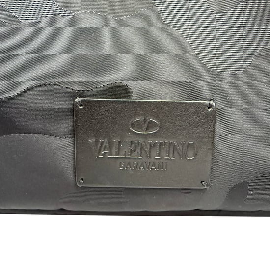 Valentino Camouflage Jacquard Rugzak In Zwarte Nylon - Image 4