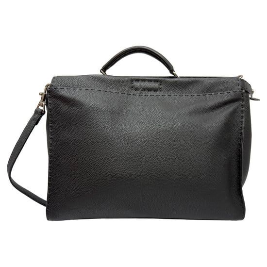 Fendi Selleria Peekaboo XL Top Handle Bag in Black Leather - Image 2