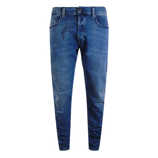 Diesel Tepphar-x Brown Badge Blauwe Denim Broek - Image 1