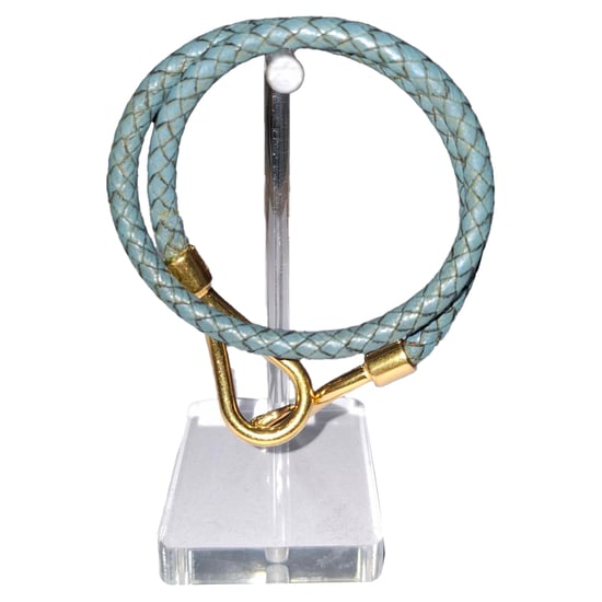 Hermès Jumbo H Armband in Blauw Leer - Image 6