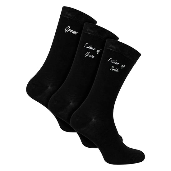 3 Paar Heren Trouwsokken voor Vader van de Bruidegom en Bruid | Trou cadeau - Image 1