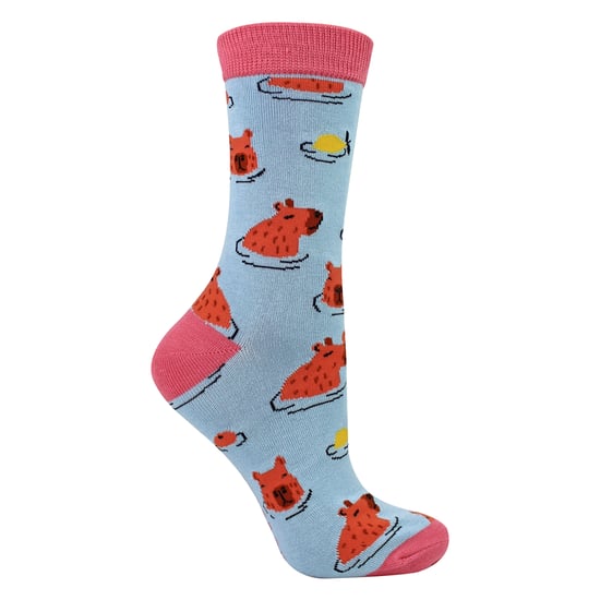 Dames Capybara Novelty Patroon Bamboosokken - Image 1
