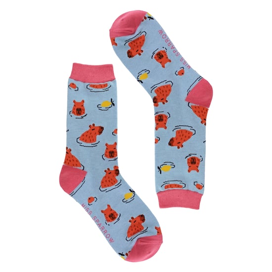 Dames Capybara Novelty Patroon Bamboosokken - Image 3
