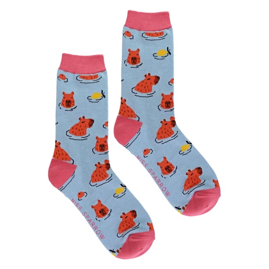 Dames Capybara Novelty Patroon Bamboosokken - Image 4