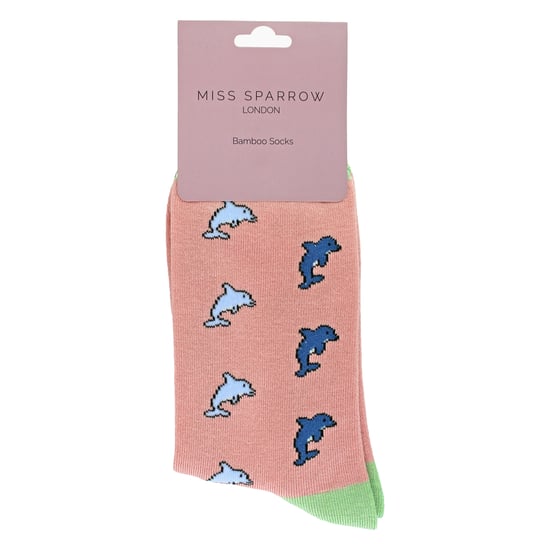 Dames Dolphins Novelty Geprinte Bamboosokken - Image 2