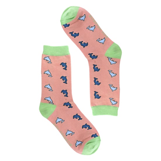 Dames Dolphins Novelty Geprinte Bamboosokken - Image 3
