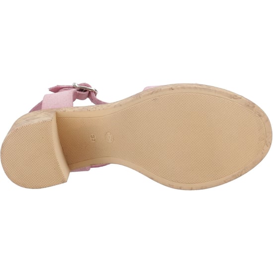Hush Puppies Georgia Kurk Lederen Dames Blush Sandalen - Image 3