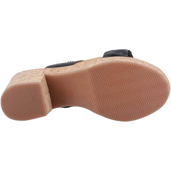 Hush Puppies Poppy Leren Dames Zwarte Sandalen - Image 3