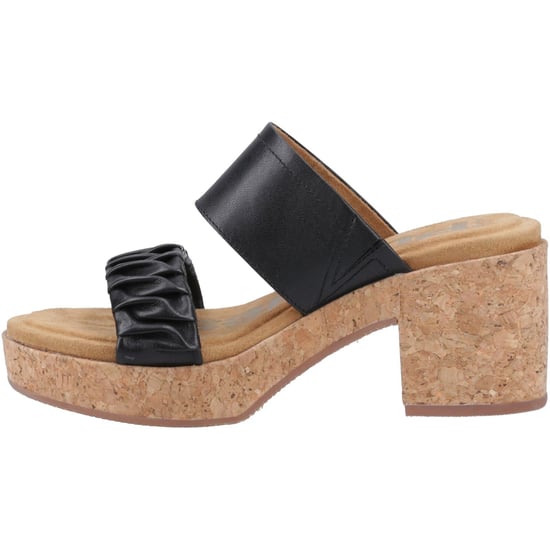 Hush Puppies Poppy Leren Dames Zwarte Sandalen - Image 4