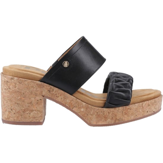 Hush Puppies Poppy Leren Dames Zwarte Sandalen - Image 5