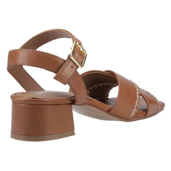Hush Puppies Lyla Hielled Leren Dames Tan Sandalen - Image 2