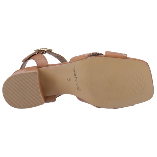 Hush Puppies Lyla Hielled Leren Dames Tan Sandalen - Image 3