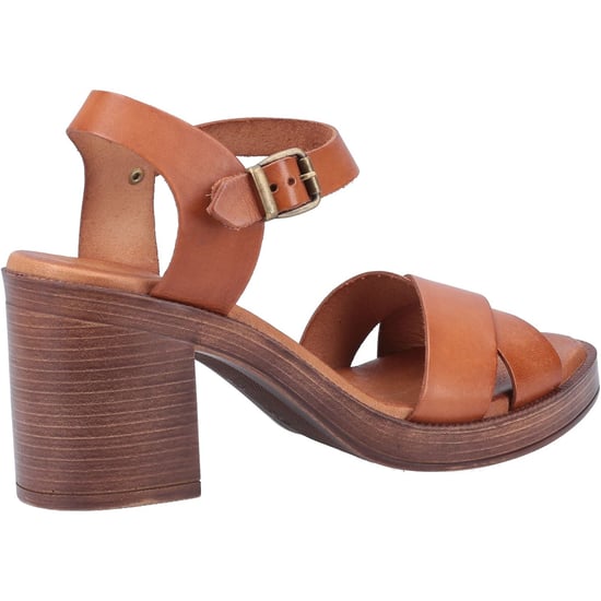 Hush Puppies Georgia Leren Dames Tan Sandalen - Image 2