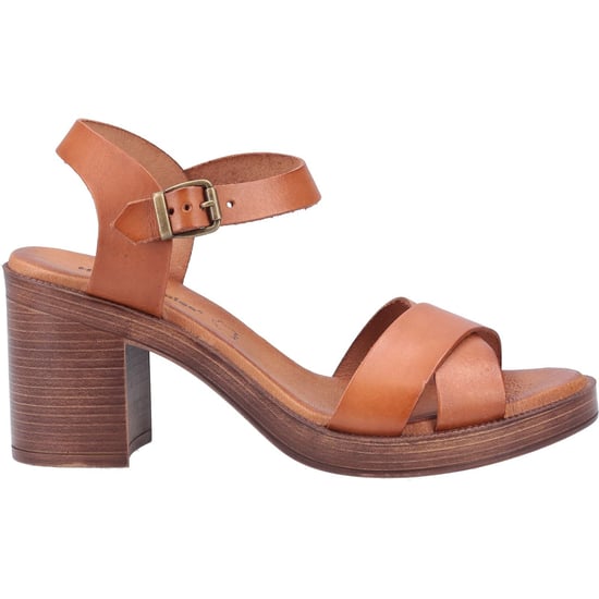 Hush Puppies Georgia Leren Dames Tan Sandalen - Image 4