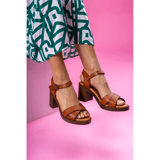 Hush Puppies Georgia Leren Dames Tan Sandalen - Image 6
