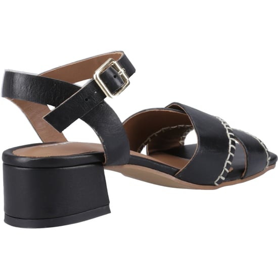 Hush Puppies Lyla Hielend Leer Dames Zwarte Sandalen - Image 2