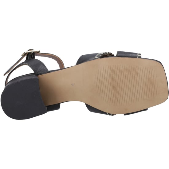Hush Puppies Lyla Hielend Leer Dames Zwarte Sandalen - Image 3