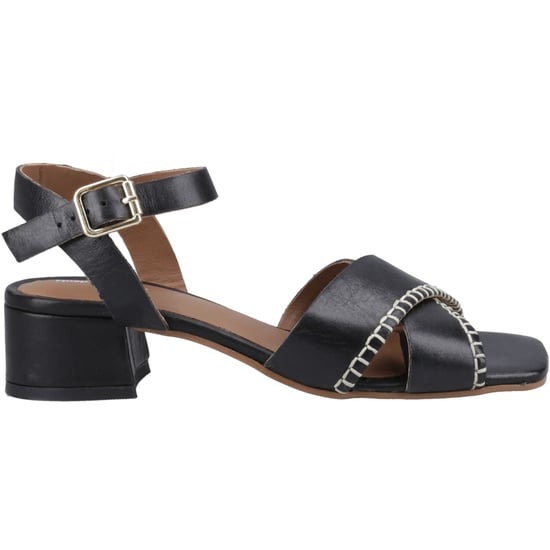 Hush Puppies Lyla Hielend Leer Dames Zwarte Sandalen - Image 5