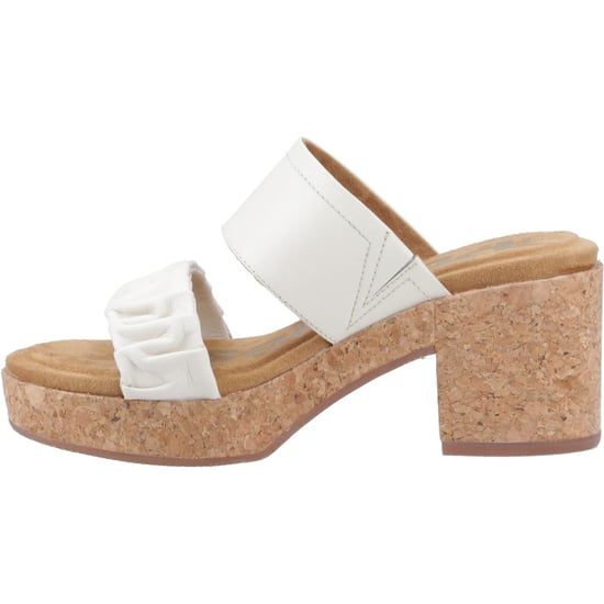 Hush Puppies Poppy Leren Dames Crème Sandalen - Image 4