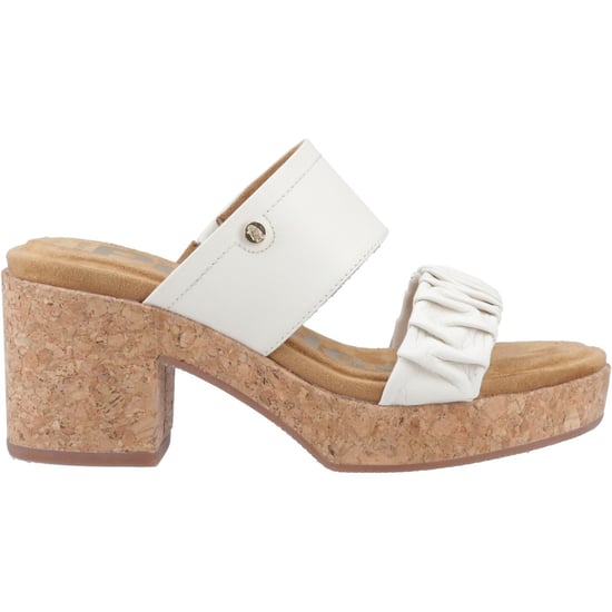 Hush Puppies Poppy Leren Dames Crème Sandalen - Image 5