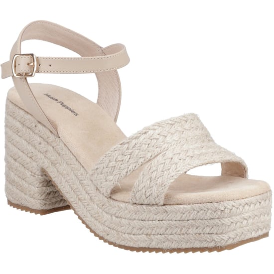 Hush Puppies Jamelia Espadrille Hak Textiel Dames Nude Sandalen - Image 1