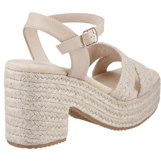 Hush Puppies Jamelia Espadrille Hak Textiel Dames Nude Sandalen - Image 2
