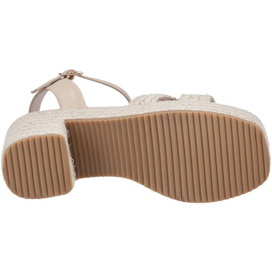 Hush Puppies Jamelia Espadrille Hak Textiel Dames Nude Sandalen - Image 3