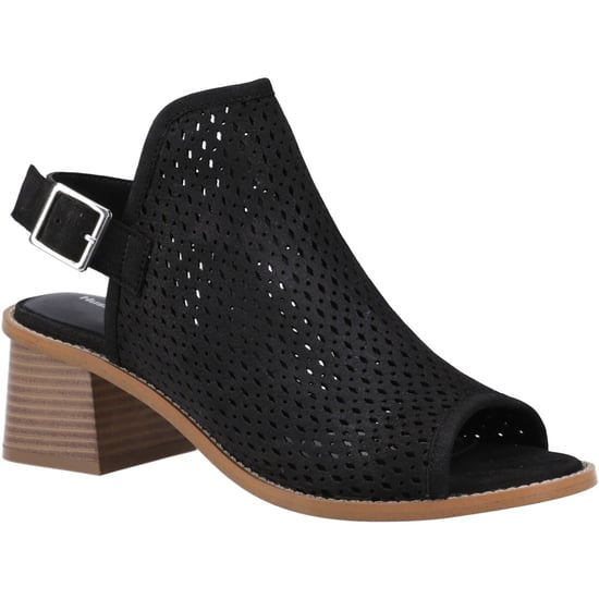 Hush Puppies Louise Hakken Leer Dames Zwarte Sandalen - Image 1