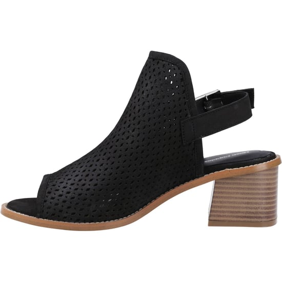 Hush Puppies Louise Hakken Leer Dames Zwarte Sandalen - Image 4
