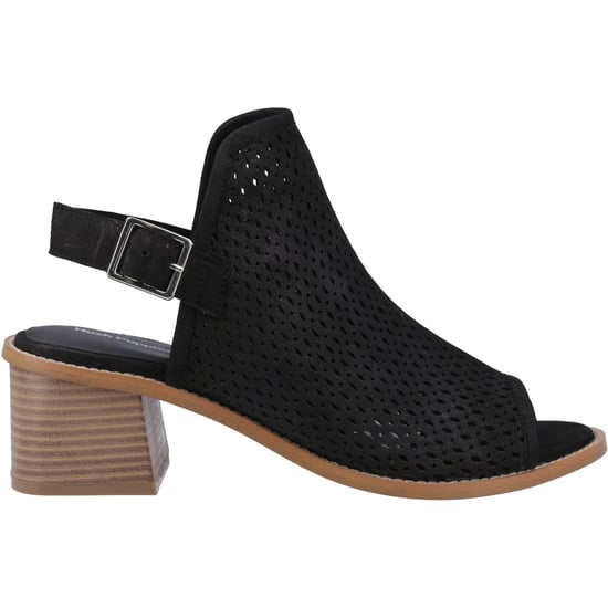 Hush Puppies Louise Hakken Leer Dames Zwarte Sandalen - Image 5