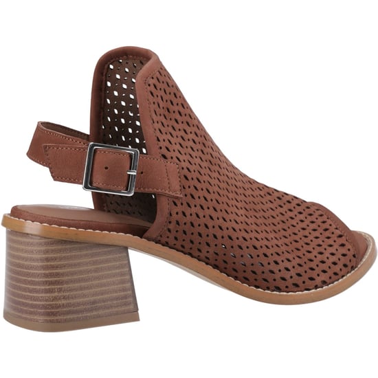 Hush Puppies Louise Hakken Leren Dames Bruine Sandalen - Image 2