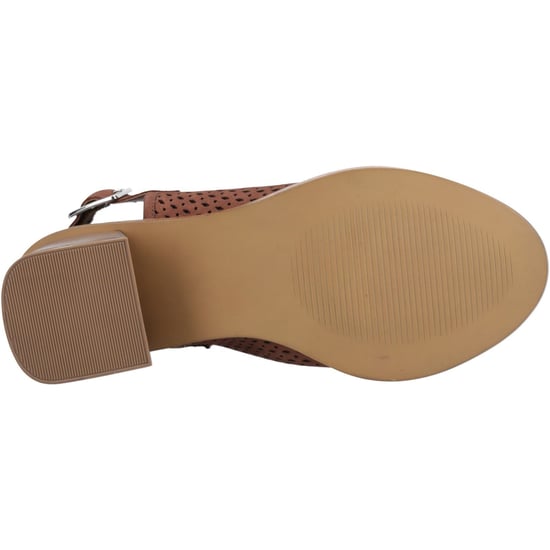 Hush Puppies Louise Hakken Leren Dames Bruine Sandalen - Image 3