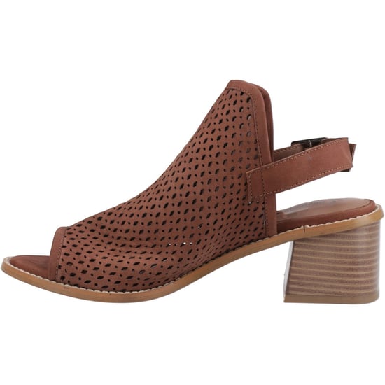 Hush Puppies Louise Hakken Leren Dames Bruine Sandalen - Image 4