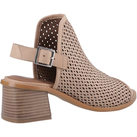 Hush Puppies Louise Geleerd Dames Taupe Sandalen met Hak - Image 2